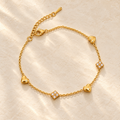 Heart Station Bracelet by JHIL