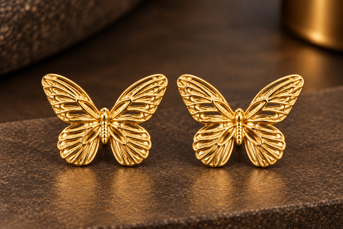Butterfly Studs detail