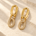 Pavé Link Earrings by JHIL