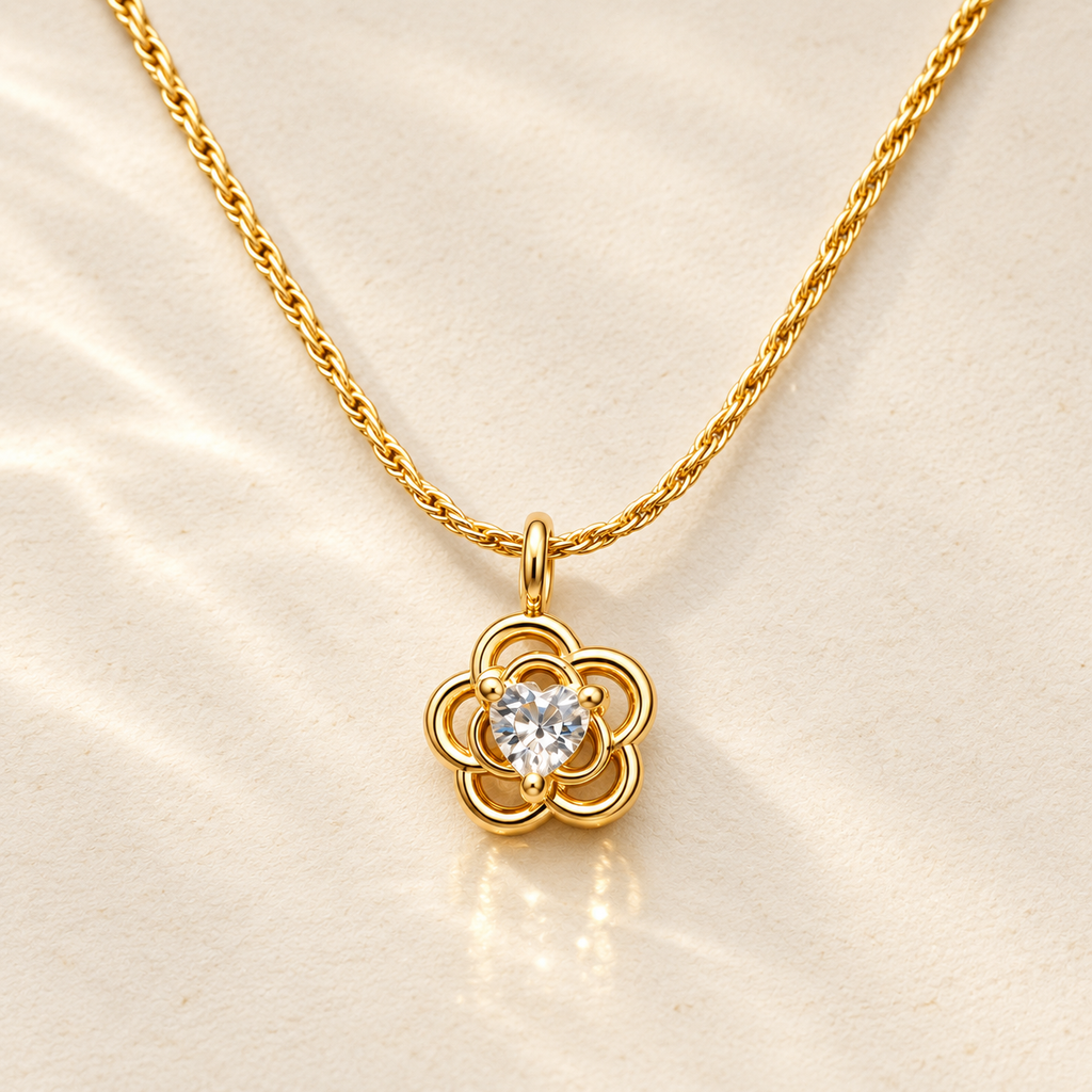 Rosette Halo Pendant by JHIL