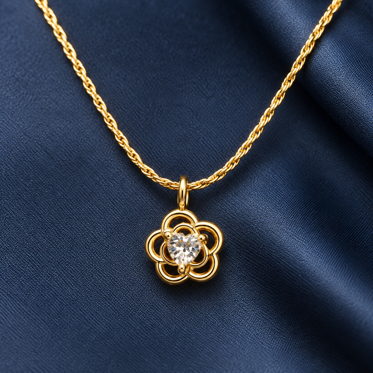 Rosette Halo Pendant detail